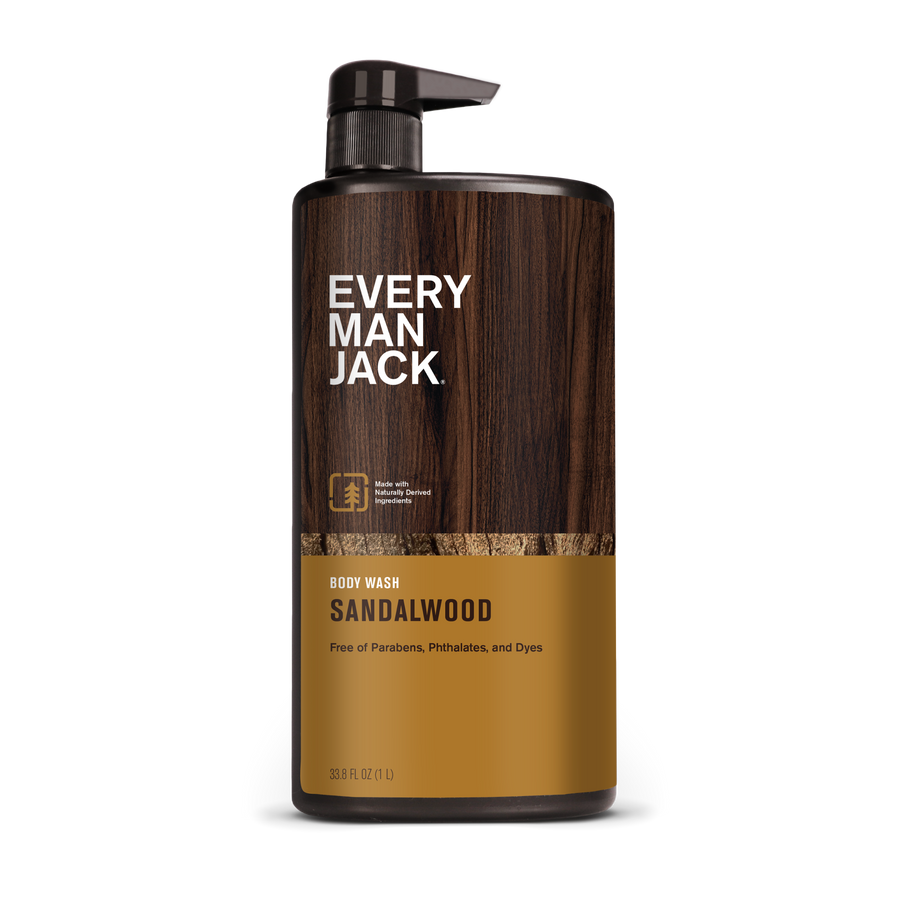 Every Man Jack Sandalwood Body Wash, 33.8 Oz